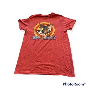 Tom and Jerry Unisex t-shirt red extra soft size small